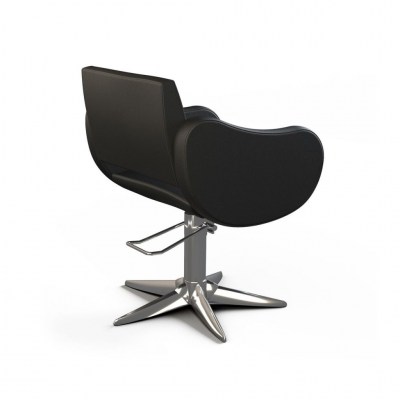Sillón peluquería Fifties Black - base Parrot